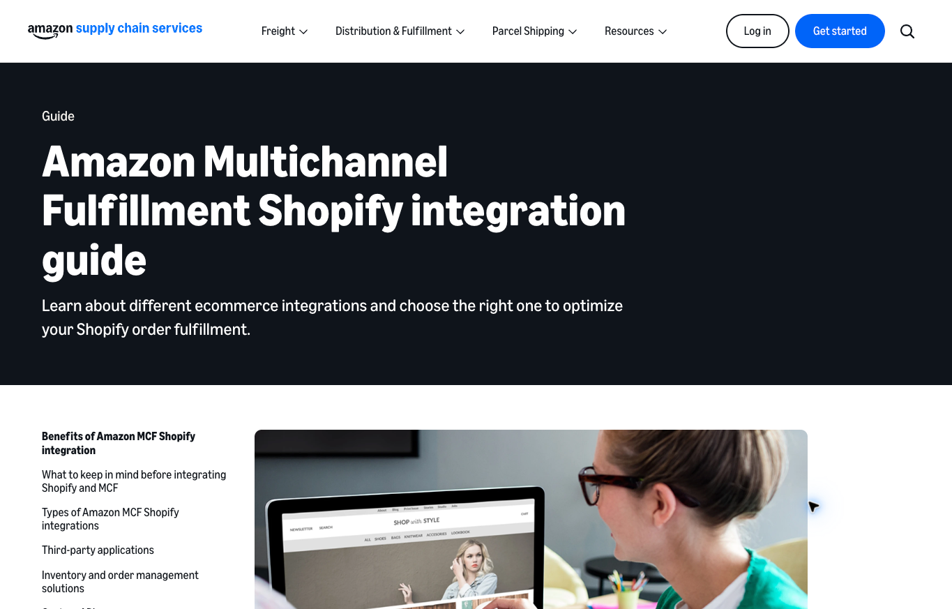 Amazon public Multi-Channel Fulfillment Shopify integration guide